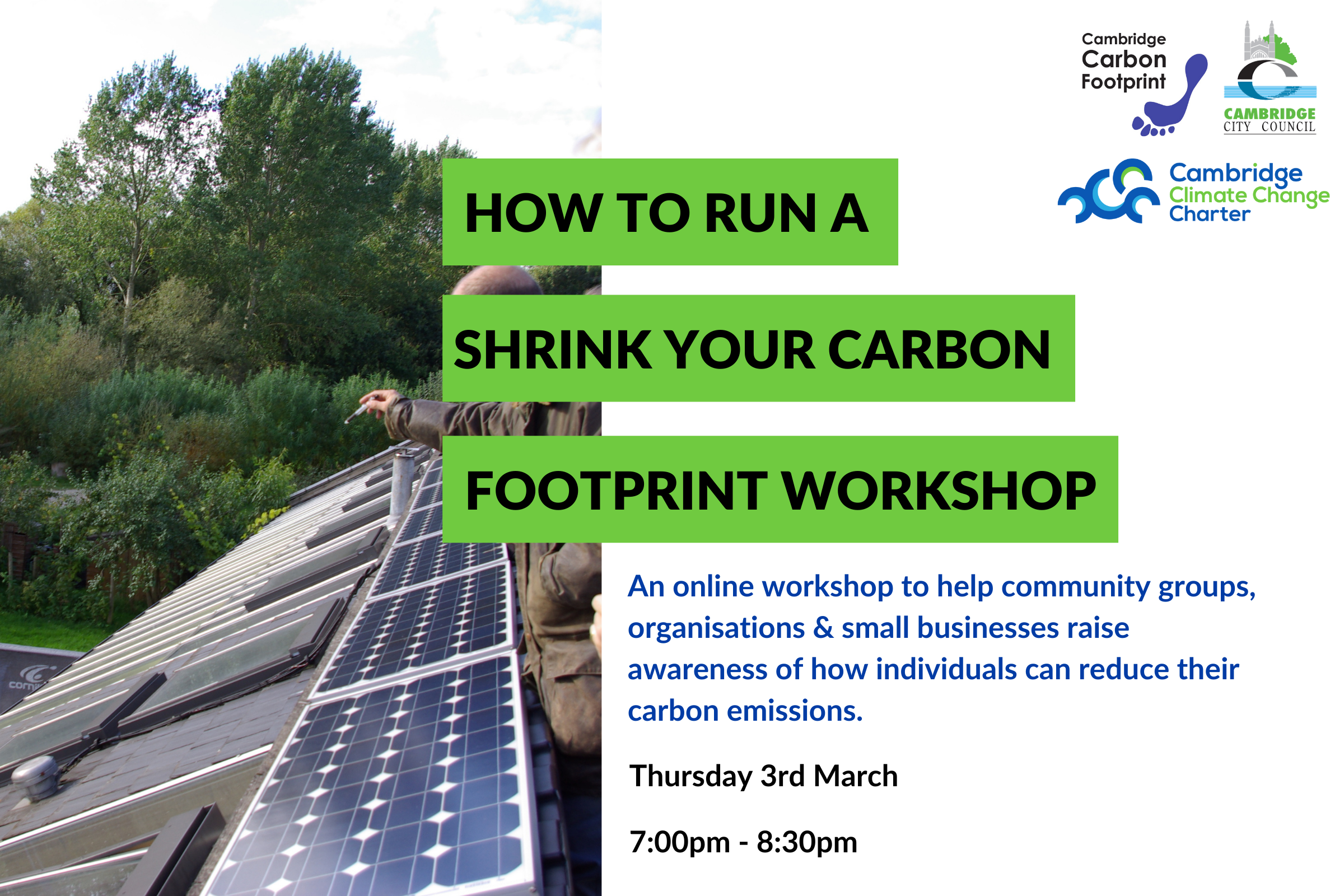 How to run a Shrink Your Carbon Footprint Workshop