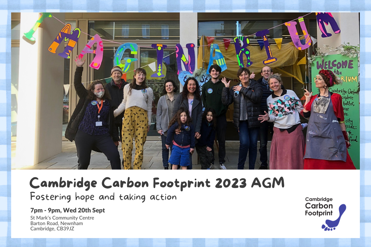 Cambridge Carbon Footprint's AGM - Fostering hope and taking action